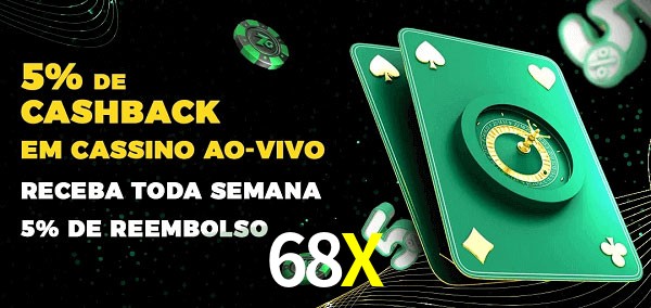 Promoções do cassino ao Vivo 68X